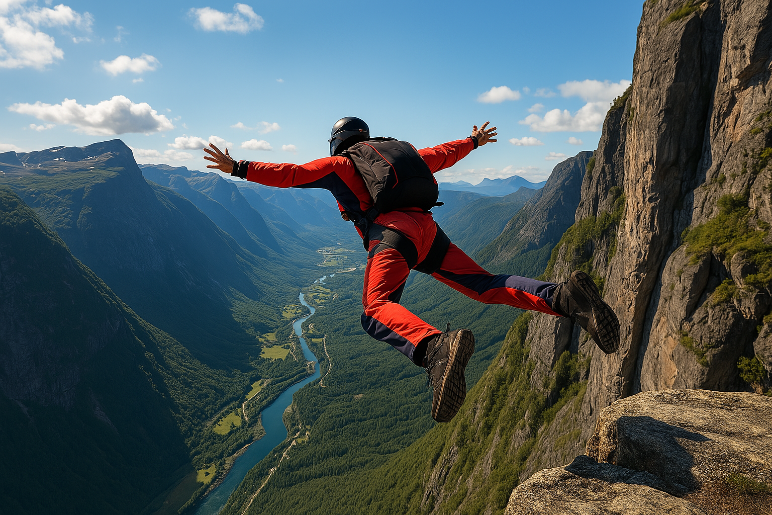 BASE jumping 